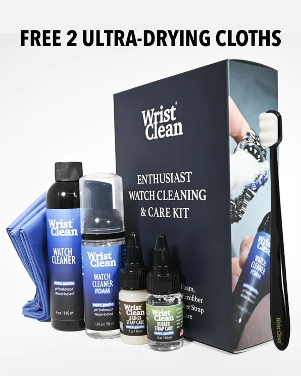 Enthusiast Watch Care Kit + 2 FREE Ultra-Drying 2 Cloths