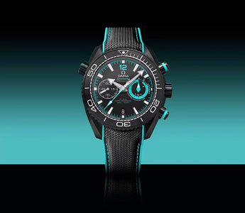 Exploring the Depths of Elegance: Omega Seamaster Planet Ocean Deep Black ETNZ Edition Watch - WristClean