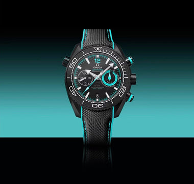 Exploring the Depths of Elegance: Omega Seamaster Planet Ocean Deep Black ETNZ Edition Watch - WristClean